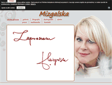 Tablet Screenshot of danutamizgalska.org